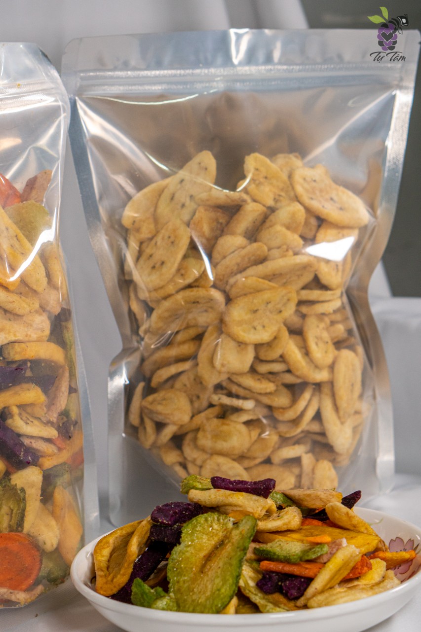 Chuối sấy Đà Lạt túi 500g 
